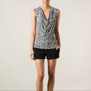 Python Michael Kors cowl neck top